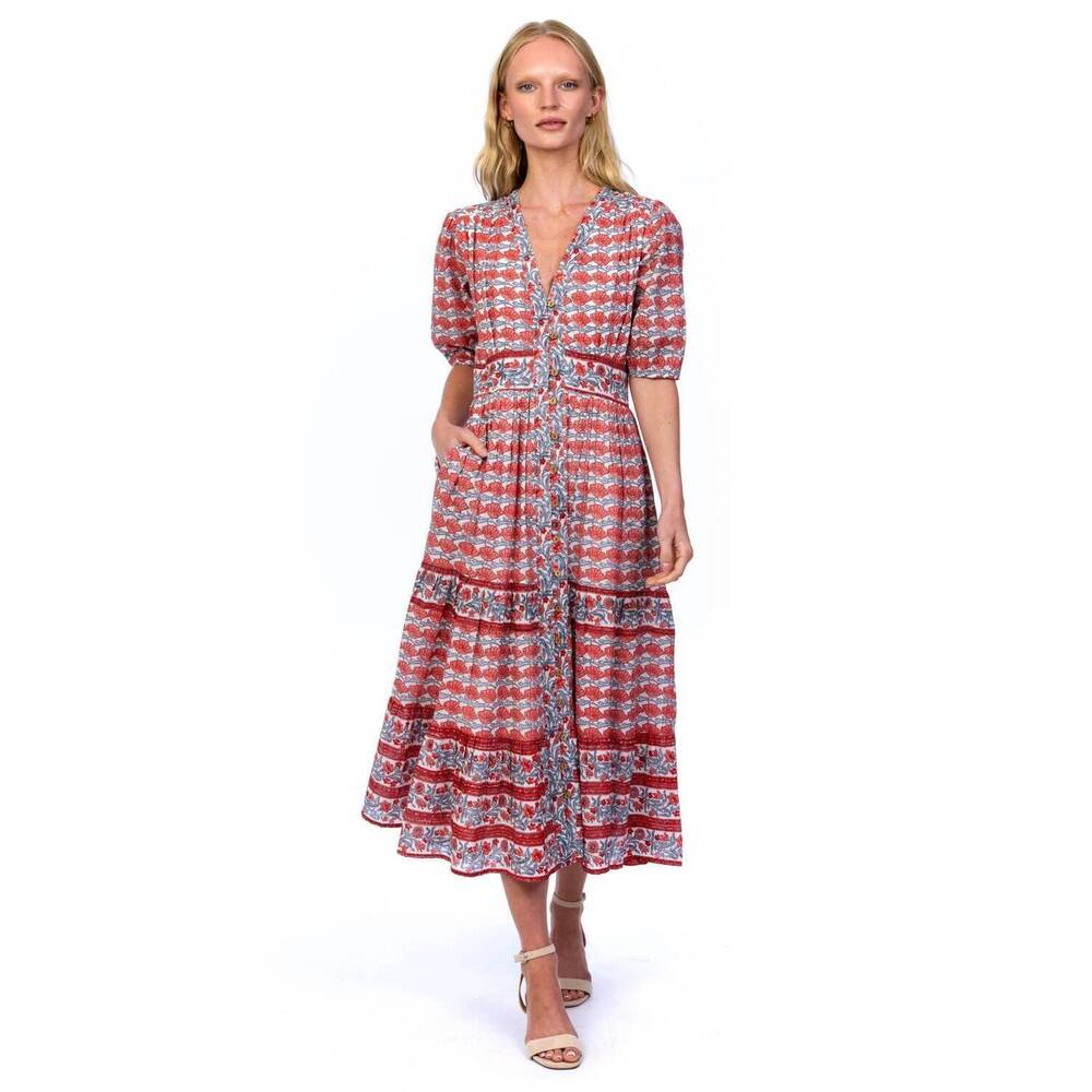 NEW MAHILA elysia midi dress in multi